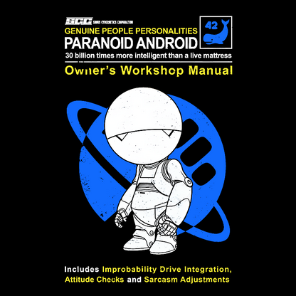 Paranoid Android Manual Geek T-Shirt
