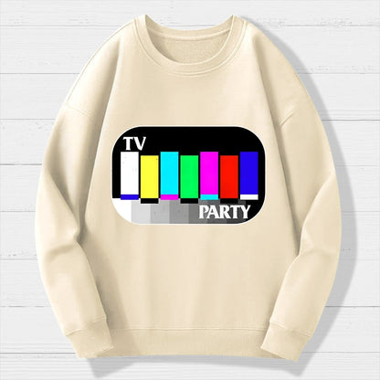 TV Party Geek Cotton Sweatshirt