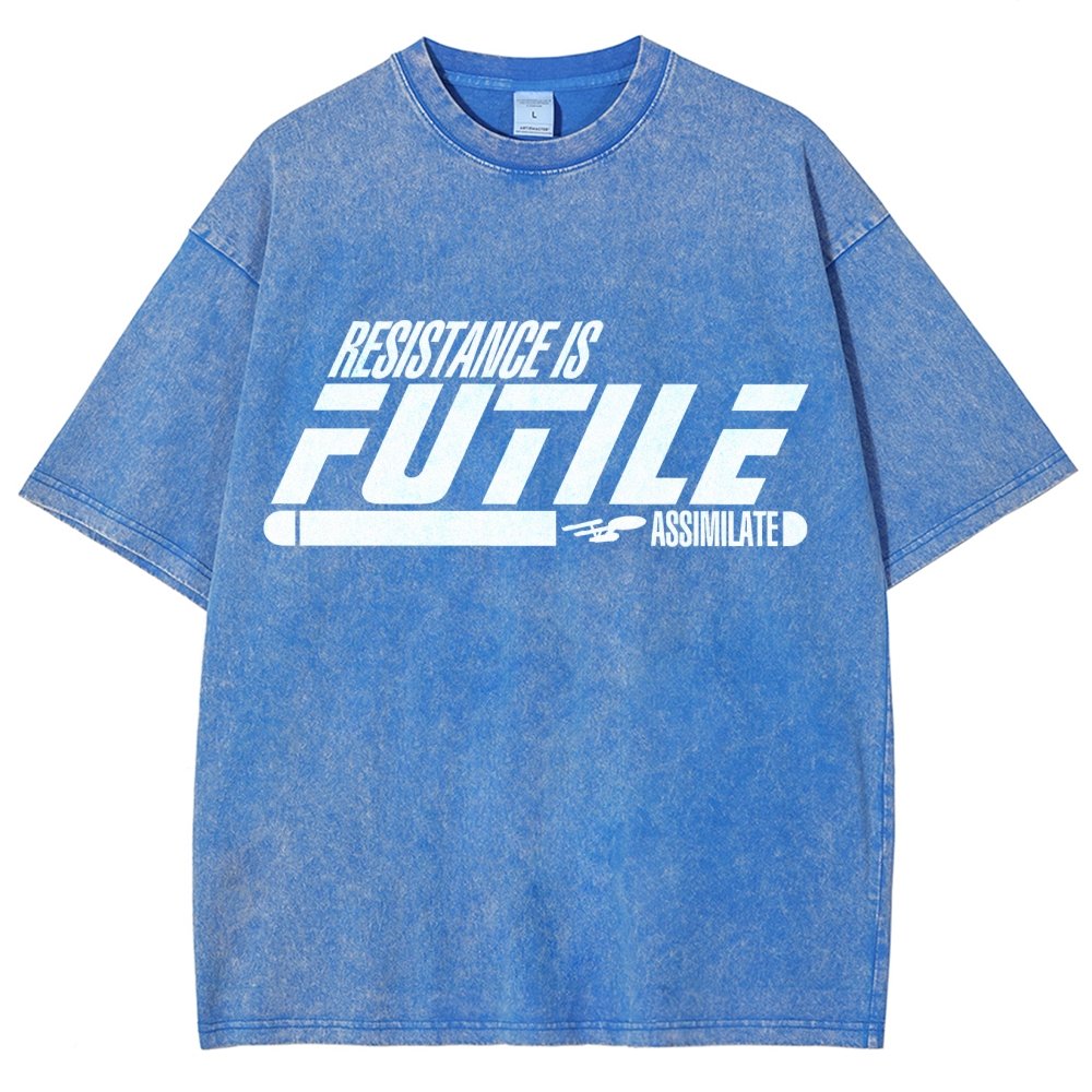 Resistance is Futile Vintage Distressed T-shirt