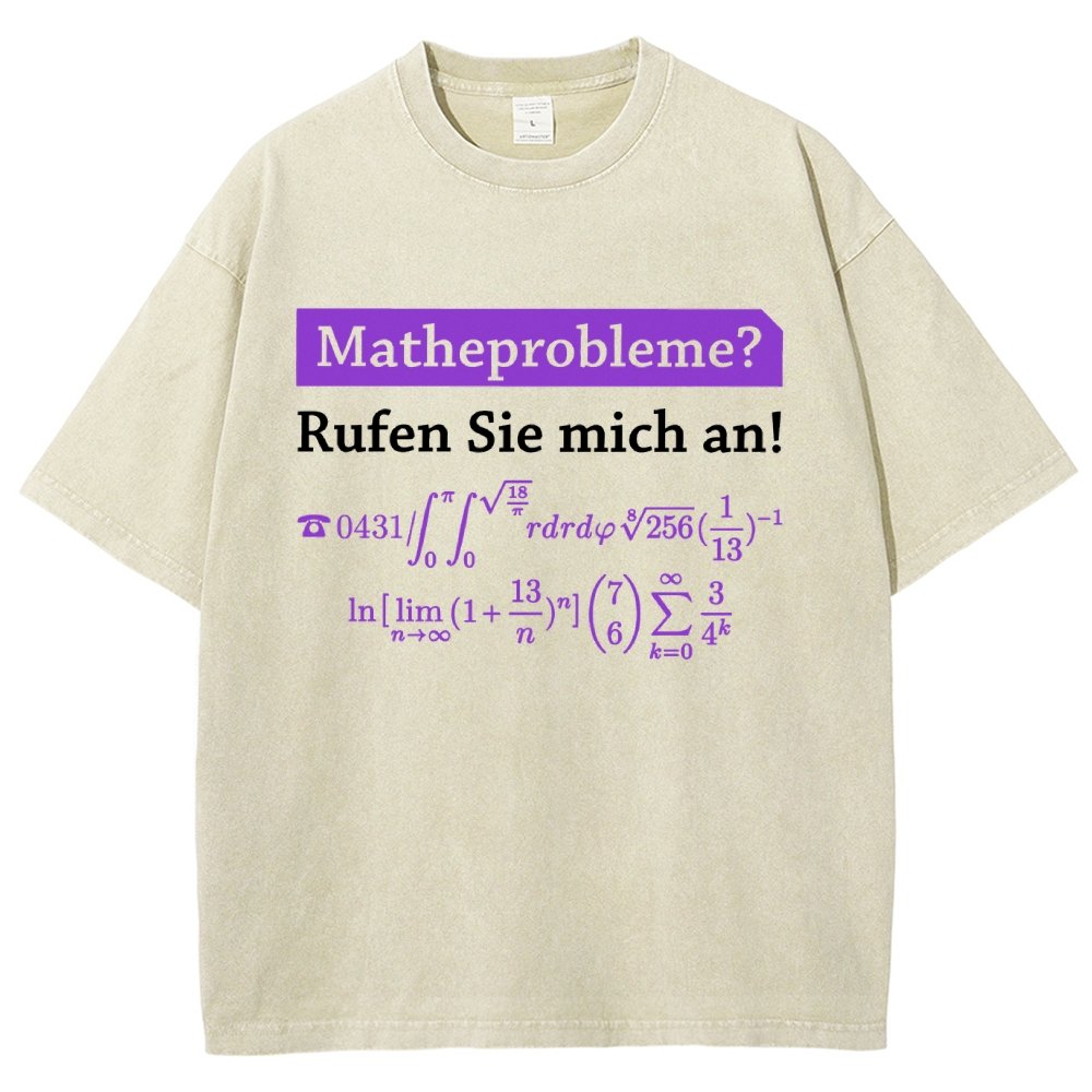 Funny Word Matheprobleme Vintage Distressed T-shirt