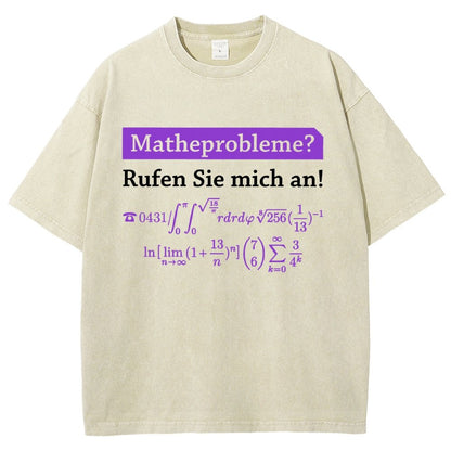 Funny Word Matheprobleme Vintage Distressed T-shirt