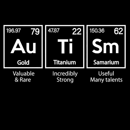 Autism Awareness Elements Periodic Geek T-Shirt