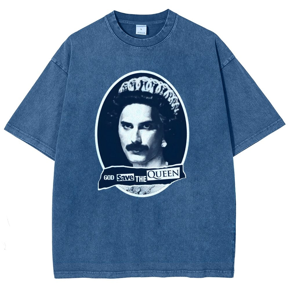 God Save The Queen Vintage Distressed T-shirt
