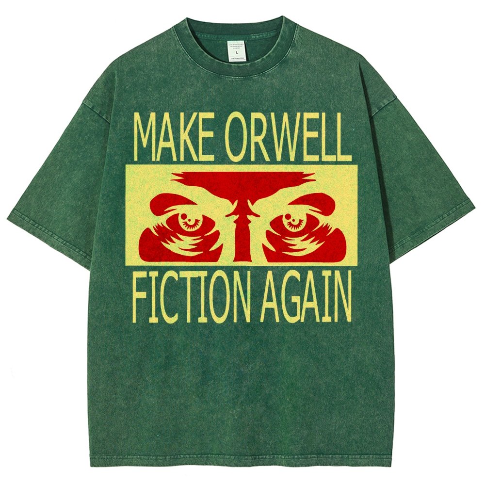 Make Orwell fiction again Vintage Distressed T-shirt
