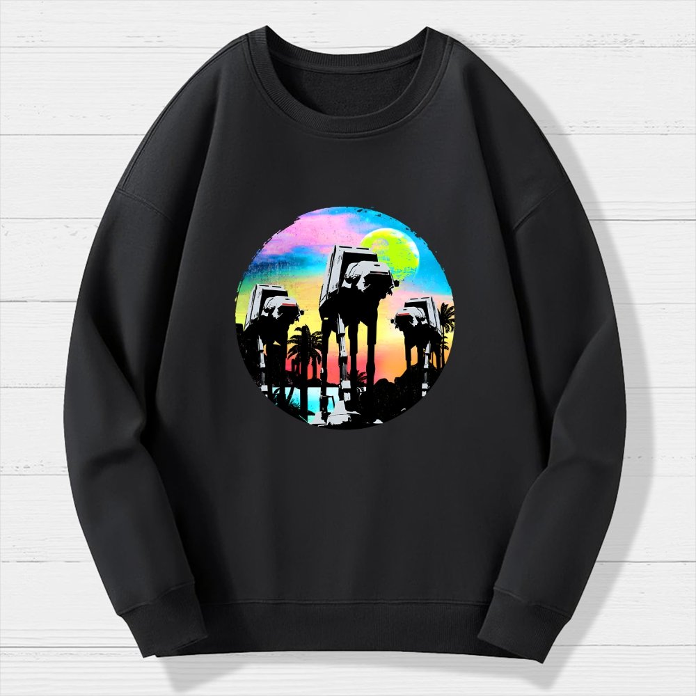Retro Walker Adventure Geek Cotton Sweatshirt