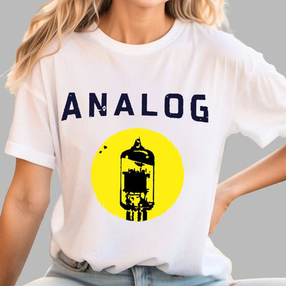 Vacuum Tube Analog Distressed Geek T-Shirt