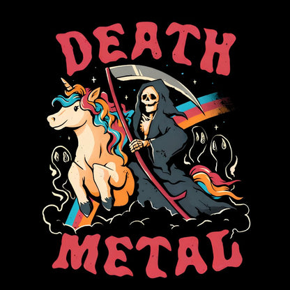 Death Metal - Cute Evil Skull Unicorn Geek T-Shirt