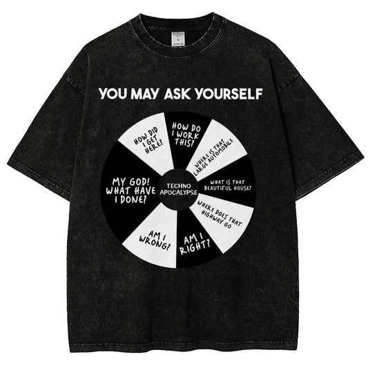 You May Ask Yourself Vintage Distressed T-shirt