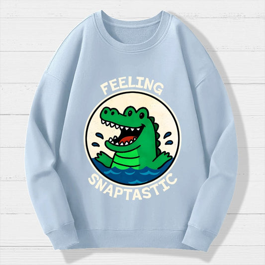 Feeling Snaptastic Geek Cotton Sweatshirt