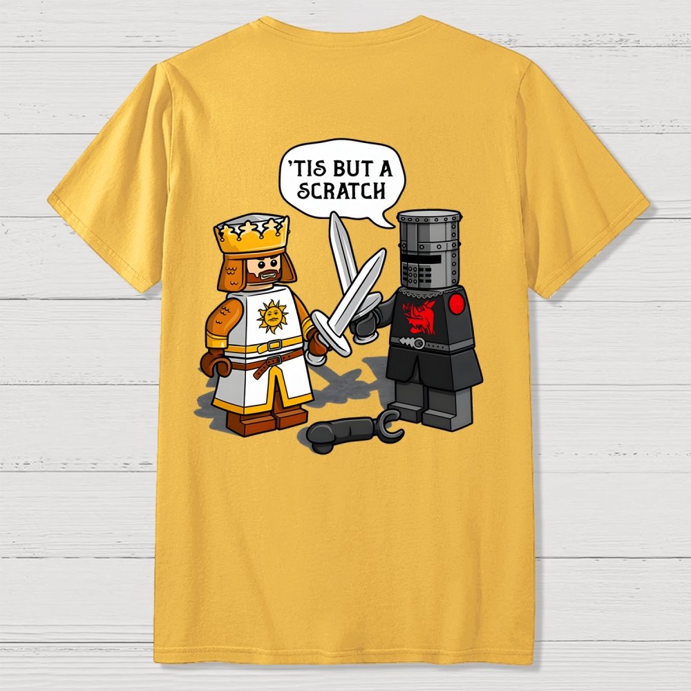 King Vs Knight Back-printed Geek T-shirt