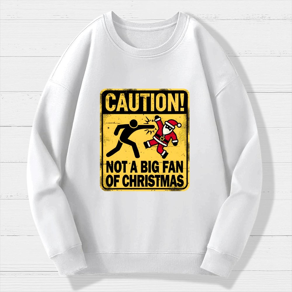 Christmas Caution Geek Cotton Sweatshirt
