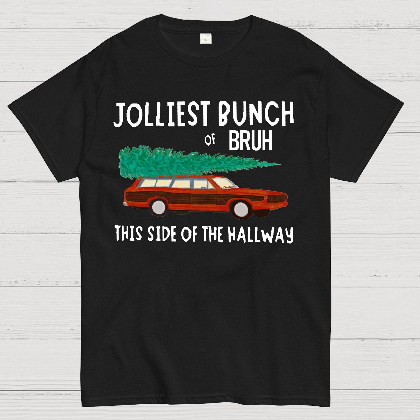 Jolliest Bunch of Bruh Christmas Geek T-Shirt