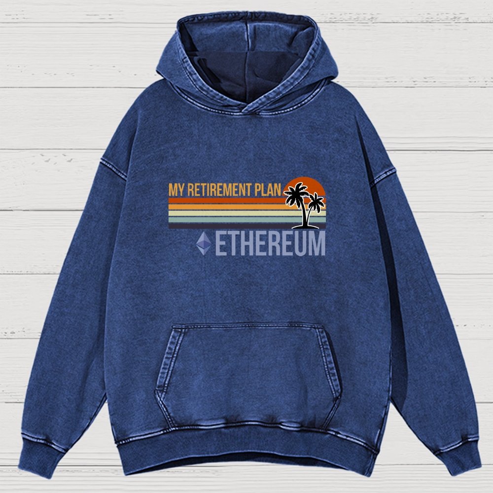 ETH Retirement Plan Vintage Distressed Hoodie