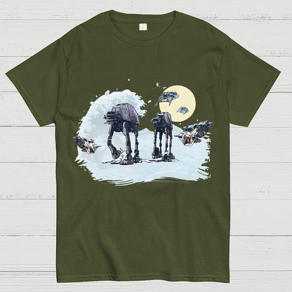 The Great Wave of Snow Unisex Geek T-Shirt