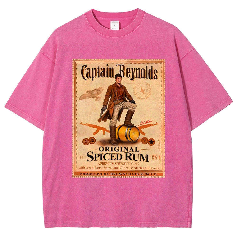 Captain Rogers Spiced Rum Vintage Distressed T-shirt