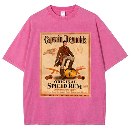 Captain Rogers Spiced Rum Vintage Distressed T-shirt