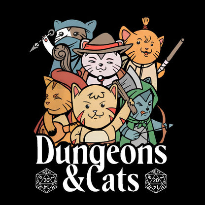Dungeons and Cats Geeky T-Shirt