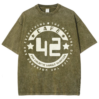 Cafe 42 Vintage Distressed T-shirt