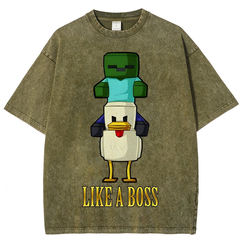 Like A Boss Vintage Distressed T-shirt