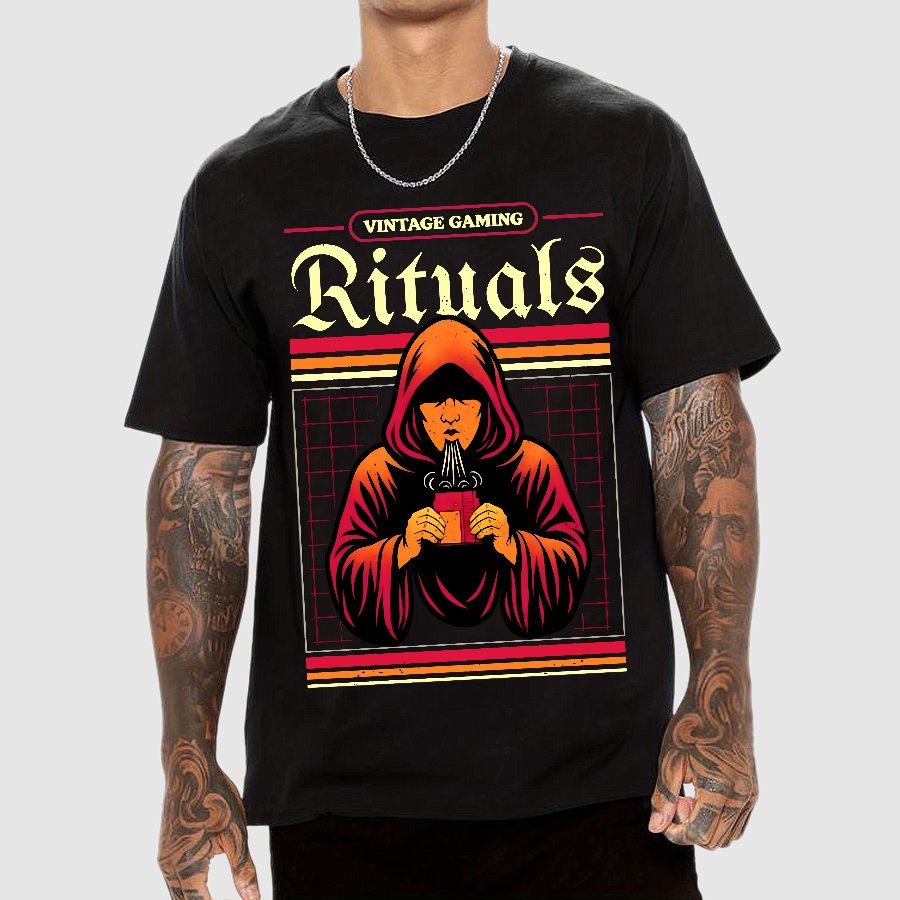 Vintage Gaming Rituals Geek T-Shirt