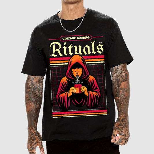 Vintage Gaming Rituals Geek T-Shirt