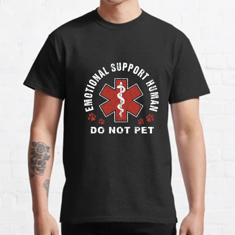 Emotional Support Human Geeky T-Shirt