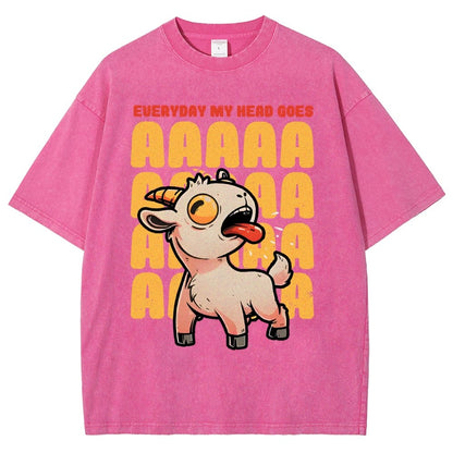 Everyday My Head Goes AAA Vintage Distressed T-shirt