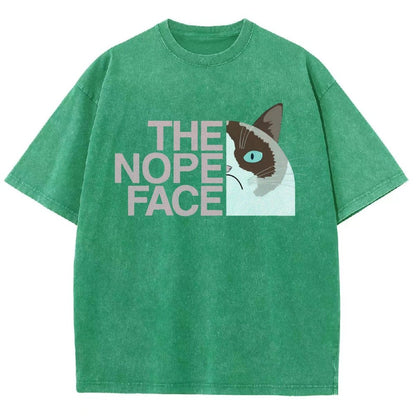 The Nope Face Vintage Distressed T-shirt