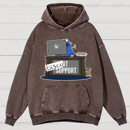 BiscuIT Support Vintage Distressed Hoodie