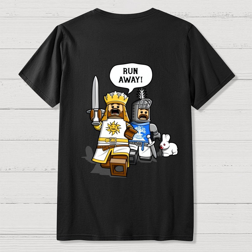 The Cowardly King Unisex Front And Back Printing Geek T-Shirt