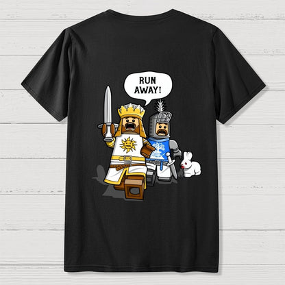 The Cowardly King Unisex Front And Back Printing Geek T-Shirt