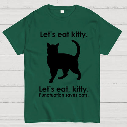 Punctuation Saves Lives. Funny Geek T-Shirt