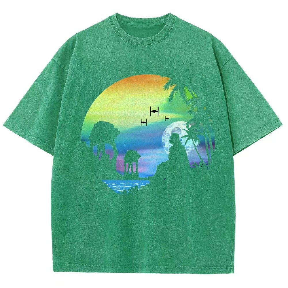 Conquer the paradise Vintage Distressed T-shirt