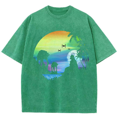 Conquer the paradise Vintage Distressed T-shirt
