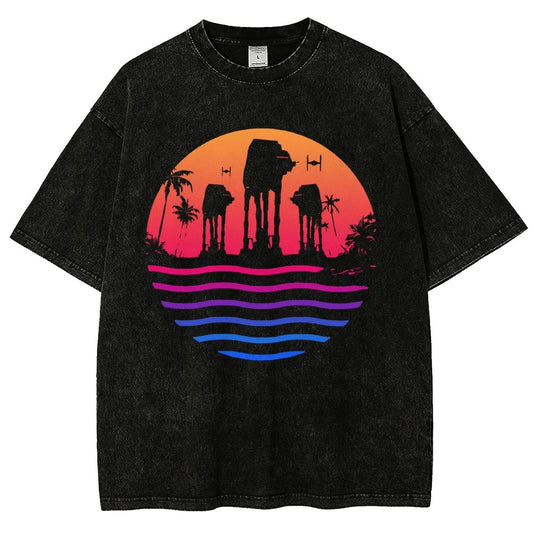 Escape The Summer Vintage Distressed T-shirt