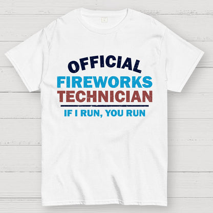 Official Fireworks Technician Geek T-Shirt
