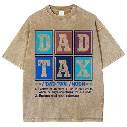 Funny Dad Tax Noun Vintage Distressed T-shirt