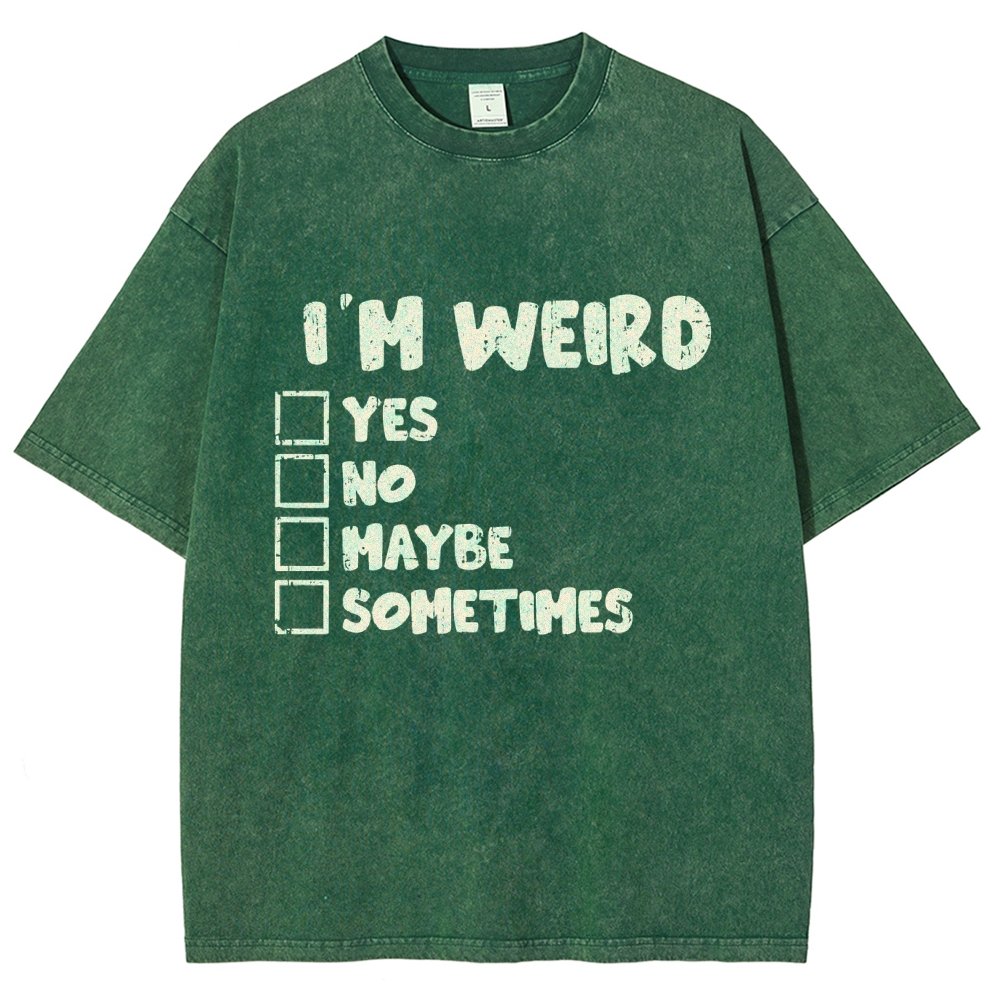 I'm Weird Vintage Distressed T-shirt