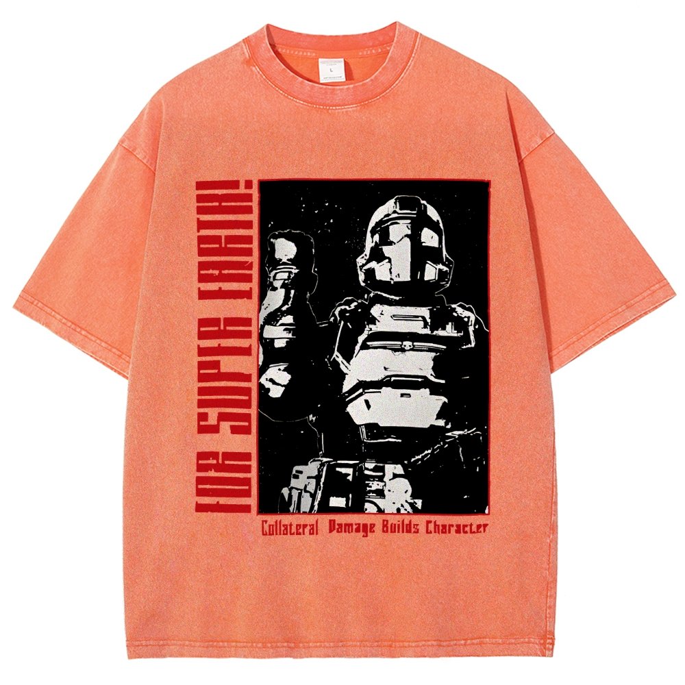 Tactical Star Soldier Vintage Distressed T-shirt