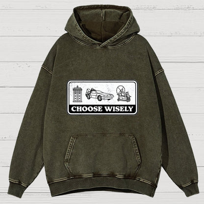 Temporal Dilemma Vintage Distressed Hoodie