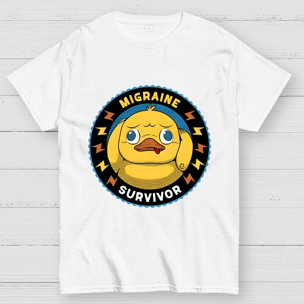 Migraine Survivor Funny Duck Geek T-Shirt