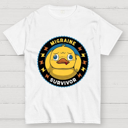 Migraine Survivor Funny Duck Geek T-Shirt