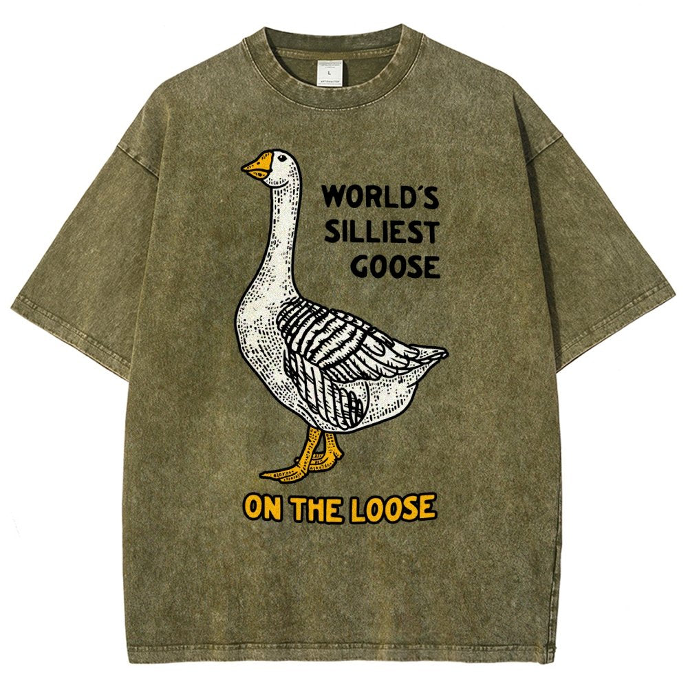 World's Silliest Goose Vintage Distressed T-shirt