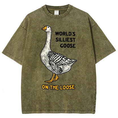 World's Silliest Goose Vintage Distressed T-shirt
