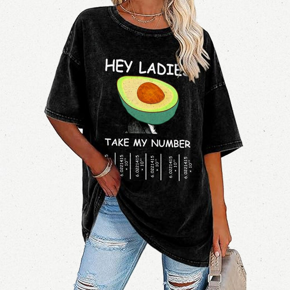 Avocadro - Funny Avogadro's Number Vintage Distressed T-shirt