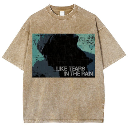 Like Tears In The Rain Vintage Distressed T-shirt