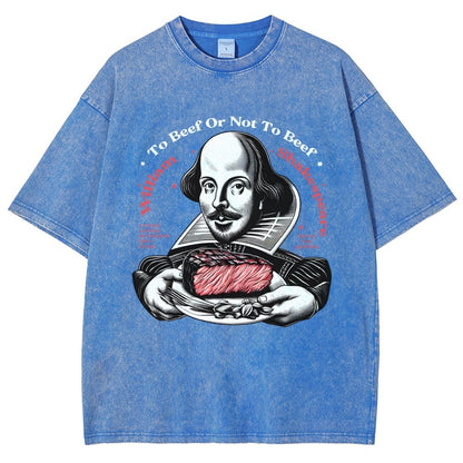 To Beef Or Not To Beef Vintage Distressed T-shirt