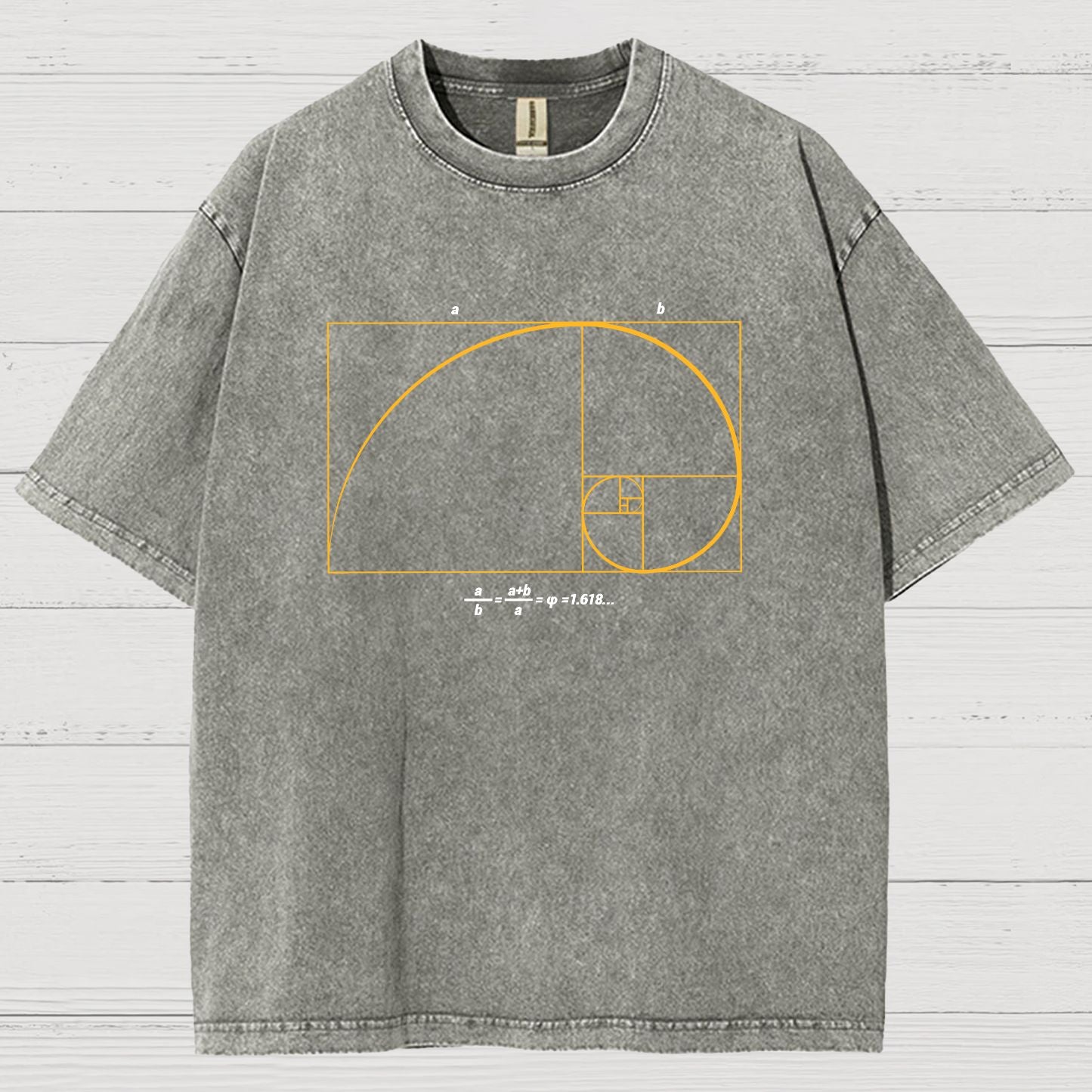 Fibonacci Shirt ∙ Math Art ∙ Science Engineer Vintage Distressed T-shirt