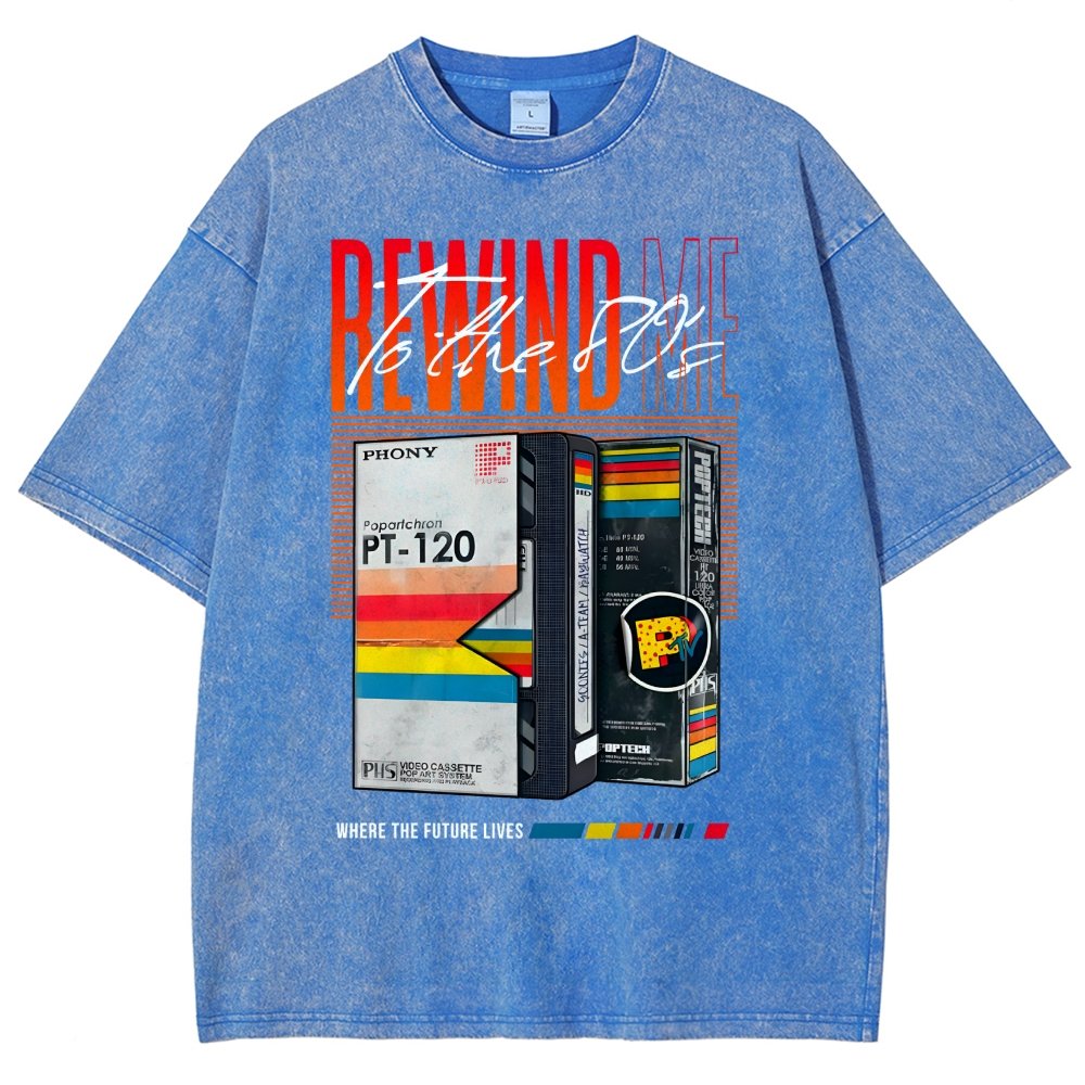 Rewind Me to The 80's Vintage Distressed T-shirt