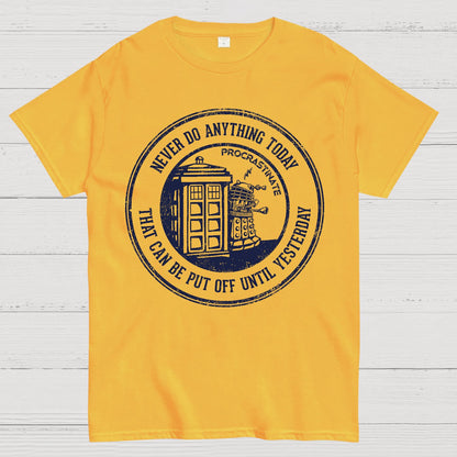 Time Travel Procrastination Geek T-Shirt